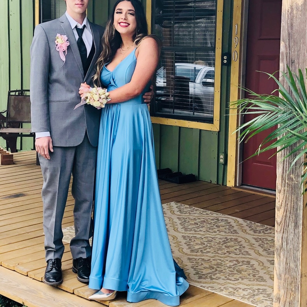 SATIN A-LINE DRESS